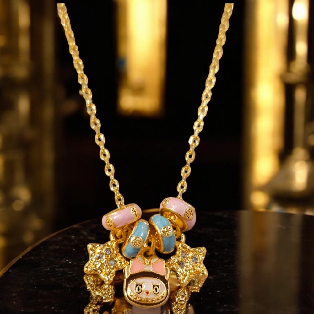 Labubu Charm Necklace - Picture 2 of 5